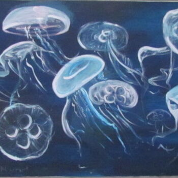 Painting titled "jelly nite" by Alexa Healey, Original Artwork, Oil