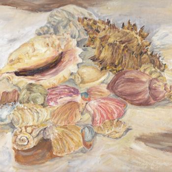Картина под названием "Раковины" - Lydmila Ignashkina, Подлинное произведение искусства