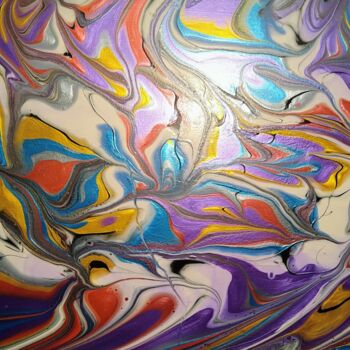 Картина под названием "Imaginaire" - Lydia Pochet, Подлинное произведение искусства, Акрил Установлен на Деревянная рама для…