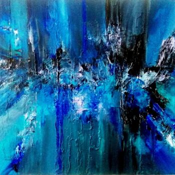 Painting titled "ABYSSES" by Lydie Lassave, Original Artwork, Acrylic