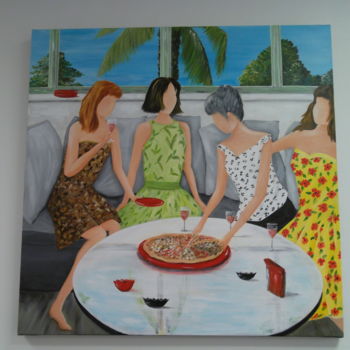 Painting titled "les 4 saisons" by Lyl, Original Artwork, Acrylic