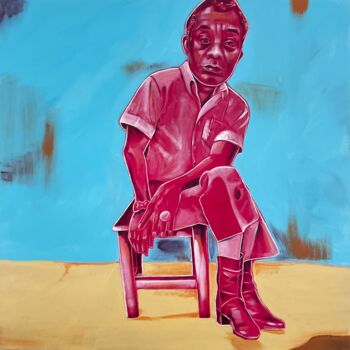 Pittura intitolato "James Baldwin" da Lylo, Opera d'arte originale, Acrilico