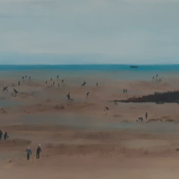 Peinture intitulée "La grande marée" par Marianne Lynch, Œuvre d'art originale, Acrylique