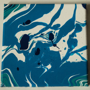 Painting titled "Ocean waves" by Lynn Brosens, Original Artwork, Acrylic