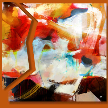 Digital Arts titled "State Of Mind - Dip…" by Lynne Godina-Orme, Original Artwork, 2D Digital Work Mounted on Plexiglass