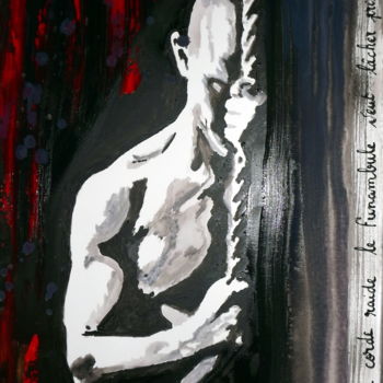 Peinture intitulée "La corde raide" par Lyric.P / H, Œuvre d'art originale, Acrylique
