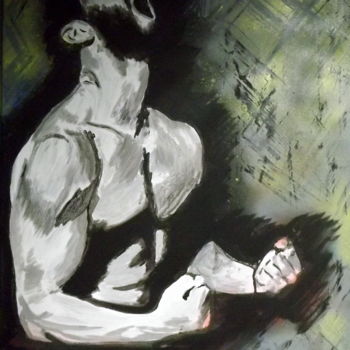 Schilderij getiteld "Broken" door Lyric.P / H, Origineel Kunstwerk, Acryl