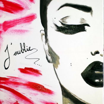 Painting titled "J'y pense et puis .…" by Lyric.P / H, Original Artwork