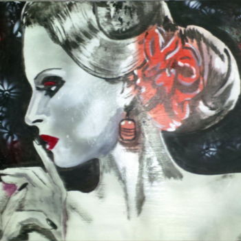Peinture intitulée "Flamenco" par Lyric.P / H, Œuvre d'art originale