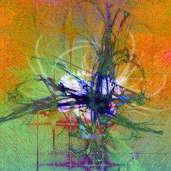 Digital Arts titled "Abstrait1" by Lysadie, Original Artwork, Digital Painting