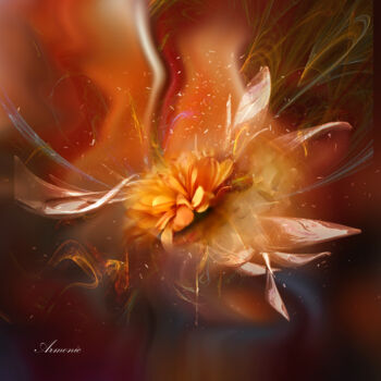 Arts numériques intitulée "Parfum de fleur" par Lysadie, Œuvre d'art originale, Peinture numérique