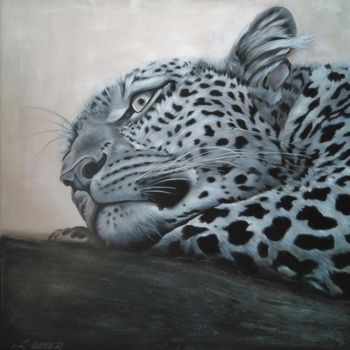 Painting titled "The rest of Jaguar" by L.Oliver, Original Artwork, Oil