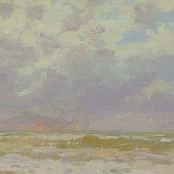 Painting titled "Море" by Boris Kiev, Original Artwork