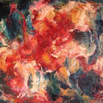 Painting titled "Cosmos Mood IV" by Lyuba Zahova, Original Artwork