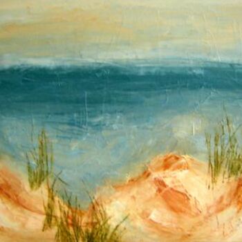 Pittura intitolato "Shabla sand dune" da Lyuba Zahova, Opera d'arte originale