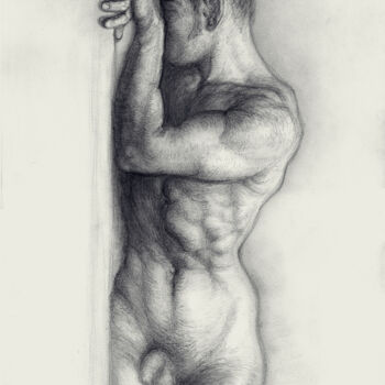 Drawing titled "Loneliness in my ro…" by Lyubomir Naydenov, Original Artwork, Pencil