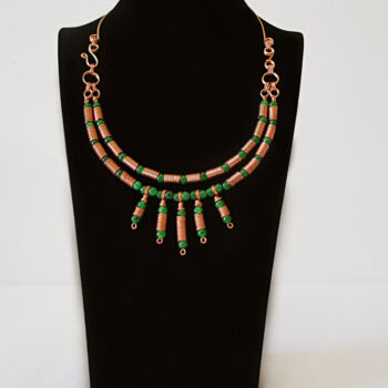 Design intitulada "Diana - copper neck…" por Lyubomir Naydenov, Obras de arte originais