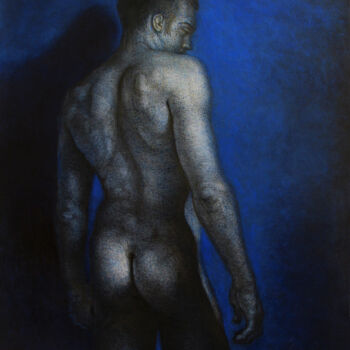 Malerei mit dem Titel "Out from the shadow" von Lyubomir Naydenov, Original-Kunstwerk, Öl