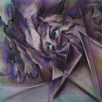 Pintura titulada "Fear" por Lyudmila Chupina, Obra de arte original, Pastel