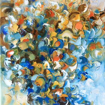 Painting titled "Abstract original o…" by Lyudmila Knyazeva, Original Artwork, Oil