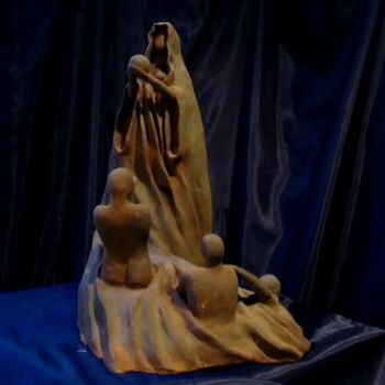 Sculpture titled "LA QUETE" by Lyza Lecomte, Original Artwork