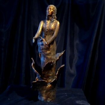 Scultura intitolato "TOUT FEU TOUT FEMME" da Lyza Lecomte, Opera d'arte originale