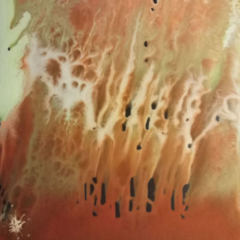Pittura intitolato "Пожар в Австралии.j…" da Nikolai Konstantinovich Davidovskii, Opera d'arte originale, Acrilico