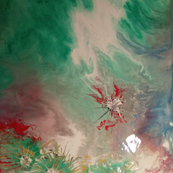 Pittura intitolato "Флюиды пространства…" da Nikolai Konstantinovich Davidovskii, Opera d'arte originale, Acrilico