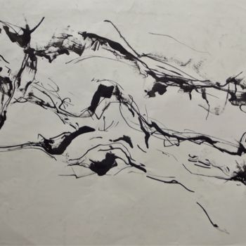 Drawing titled "Linhas I" by Francisca Duarte, Original Artwork, Ink