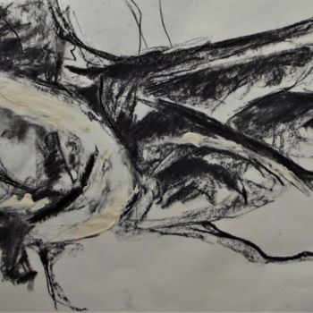 Drawing titled "tronco" by Francisca Duarte, Original Artwork, Charcoal
