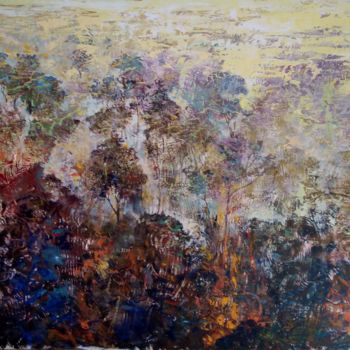 Painting titled "Amazzonia" by Maurizio Cavicchiola, Original Artwork, Oil