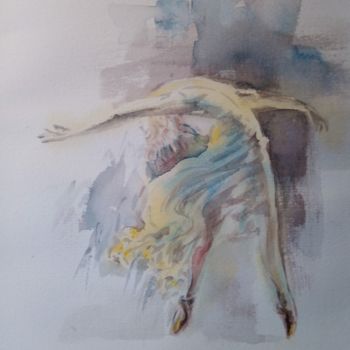 Pittura intitolato "Ballerina" da Maurizio Cavicchiola, Opera d'arte originale, Acquarello