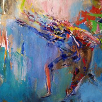 Malerei mit dem Titel ""Balletto"" von Maurizio Cavicchiola, Original-Kunstwerk, Öl