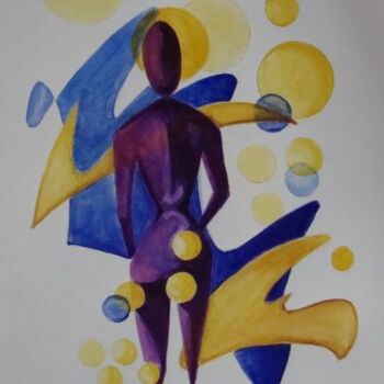Painting titled "Senza titolo" by M.D-Agostino, Original Artwork