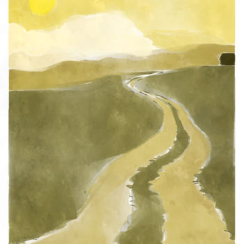 Digital Arts titled "The path" by Michael Foerster, Original Artwork, Digital Painting