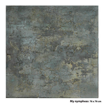 Картина под названием "My nympheas" - Michel Marin, Подлинное произведение искусства