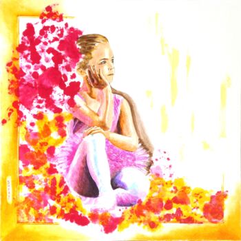Peinture intitulée "Rêve en rose" par M.Ou Mme Rajot Jean Louis, Œuvre d'art originale, Huile
