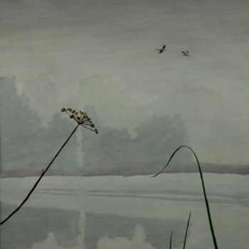 Malarstwo zatytułowany „Zimno i mokro” autorstwa Marek Szpakowski, Oryginalna praca, Olej