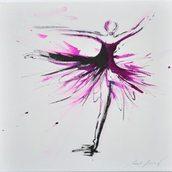 Картина под названием "En avant" - M Zemanova, Подлинное произведение искусства, Чернила