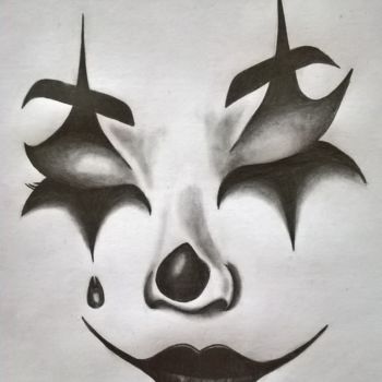 Drawing titled "Pensées" by Aylin Ma, Original Artwork, Pencil