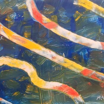 Painting titled "Abstracto 1" by Ma Palet, Original Artwork, Tempera
