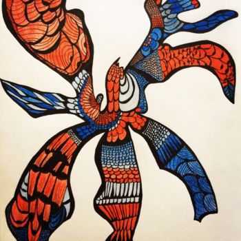 Drawing titled "Bird" by Ma2moizelc, Original Artwork