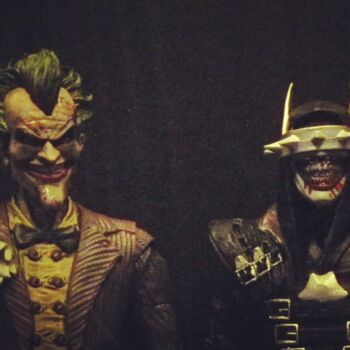 Photography titled "Joker et le batman…" by Maak Bran, Original Artwork, Digital Photography