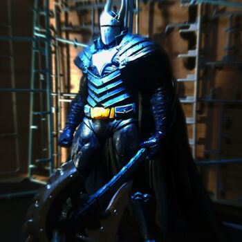 Photographie intitulée "Batman Duke Thomas" par Maak Bran, Œuvre d'art originale, Photographie numérique