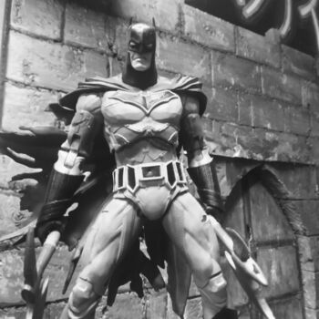 Photographie intitulée "Batman gothique" par Maak Bran, Œuvre d'art originale, Photographie numérique