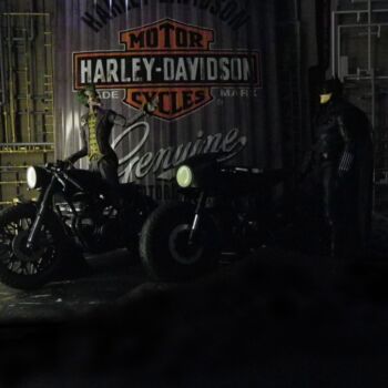 Fotografia intitolato "Gotham motorcycle c…" da Maak Bran, Opera d'arte originale, Fotografia digitale