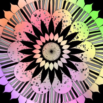 Цифровое искусство под названием "Flower kissed by th…" - Maari, Подлинное произведение искусства, Цифровая живопись