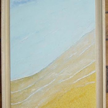 Painting titled "La mer avec mongram…" by Mabdeco, Original Artwork, Oil