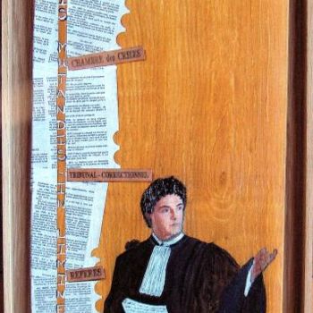 Pintura titulada "l'avocat" por Mabdeco, Obra de arte original