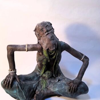 Sculpture titled "Sadu 4/8" by Mabé, Original Artwork, Resin